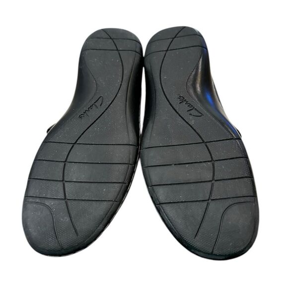 Clarks Bendables Sixty Cruise Black Tumbled Leather Mary Jane Loafers 9 - Picture 6 of 6